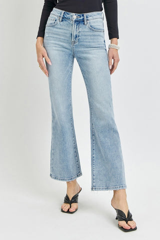 RISEN Full Size High Rise Ankle Flare Jeans - 1985 the VAULT Boutique