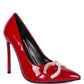 COCKTAIL Buckle Embellished Stiletto Pump Shoes - 1985 the VAULT Boutique