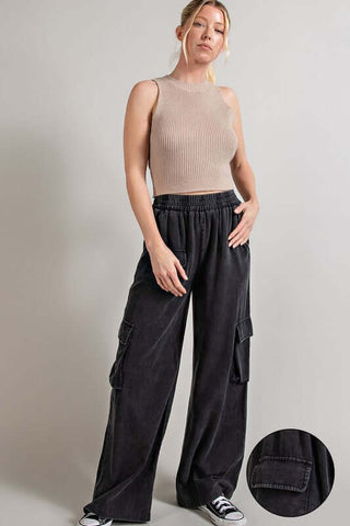 Mineral Washed Cargo Pants - 1985 the VAULT Boutique