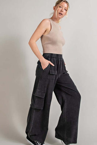 Mineral Washed Cargo Pants - 1985 the VAULT Boutique