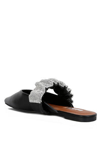 Hemessen Diamante Strap Flat Mules - 1985 the VAULT Boutique