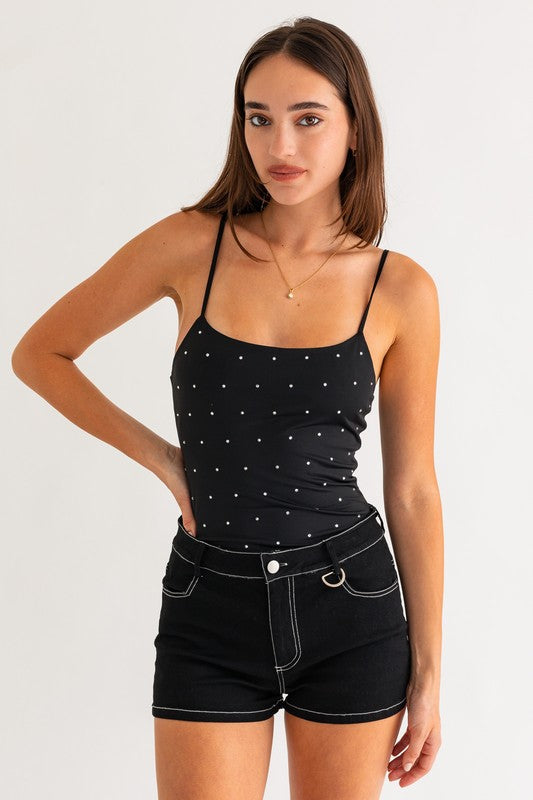 Hot Fix Sleeveless Bodysuit - 1985 the VAULT Boutique