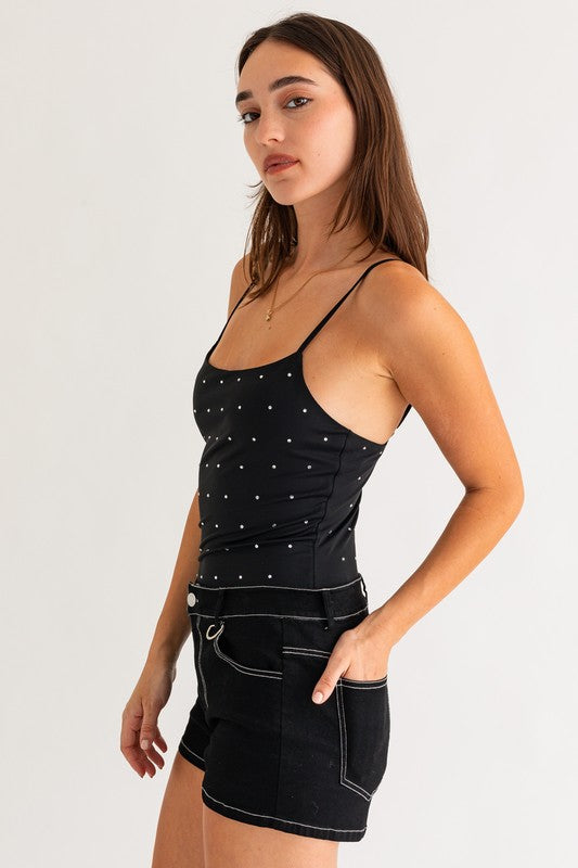 Hot Fix Sleeveless Bodysuit - 1985 the VAULT Boutique