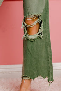 Distressed Vintage Washed Wide Leg Pants - 1985 the VAULT Boutique