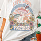Retro Lets Grow Together Oversized Graphic Tee - 1985 the VAULT Boutique