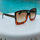 Tortoise Megan Oversized Gradient Sunglasses - 1985 the VAULT Boutique