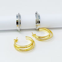 Irene Dimensional Hoop Earrings - 1985 the VAULT Boutique