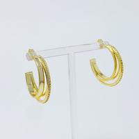 Irene Dimensional Hoop Earrings - 1985 the VAULT Boutique