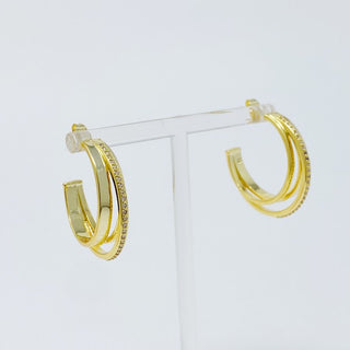 Irene Dimensional Hoop Earrings - 1985 the VAULT Boutique