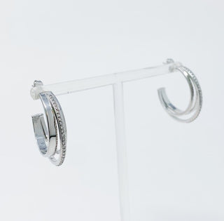 Irene Dimensional Hoop Earrings - 1985 the VAULT Boutique