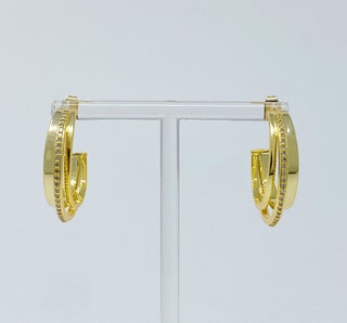 Irene Dimensional Hoop Earrings - 1985 the VAULT Boutique