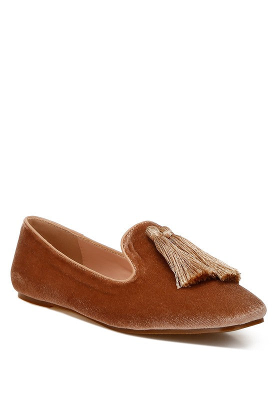 Tromso Iconic Tassel Detail Velvet Loafers - 1985 the VAULT Boutique