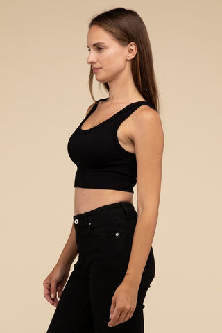 Ribbed Seamless Crop Top - 1985 the VAULT Boutique