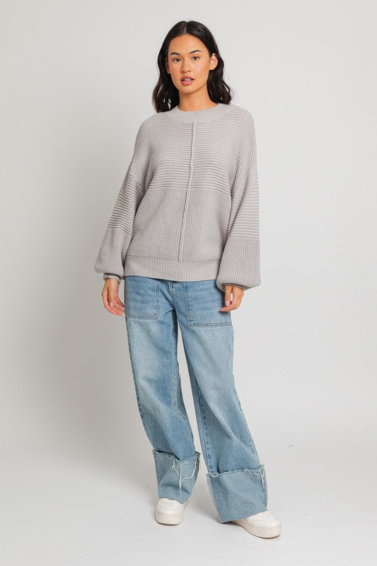 Ribbed Knitted Sweater - 1985 the VAULT Boutique