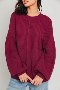 Ribbed Knitted Sweater - 1985 the VAULT Boutique