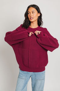 Ribbed Knitted Sweater - 1985 the VAULT Boutique