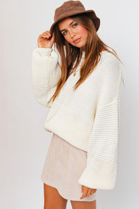 Ribbed Knitted Sweater - 1985 the VAULT Boutique