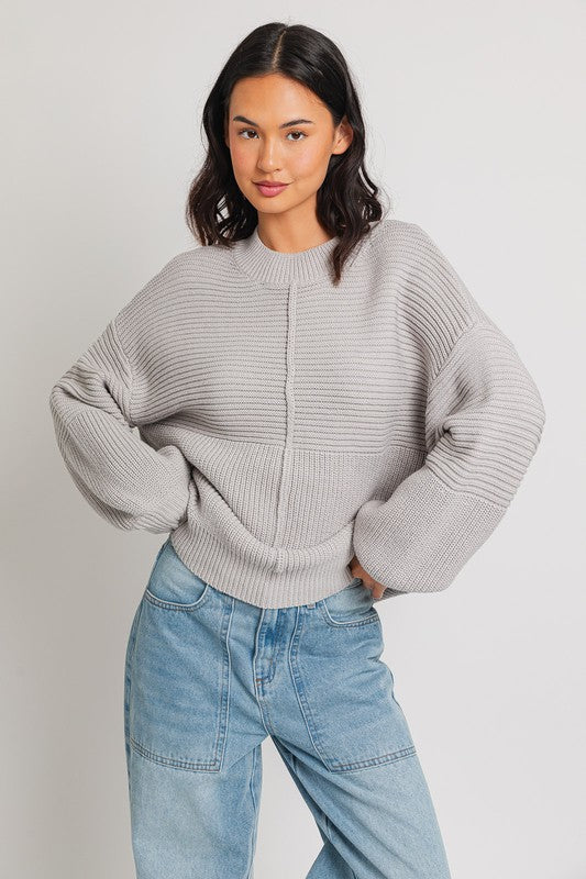 Ribbed Knitted Sweater - 1985 the VAULT Boutique