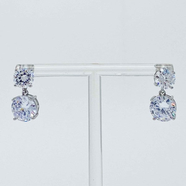 Double Diamond Dangle Earrings - 1985 the VAULT Boutique