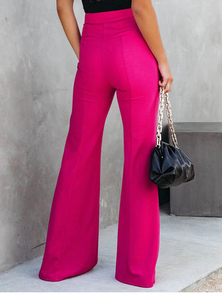 Front Slit Flare Leg Pants - 1985 the VAULT Boutique