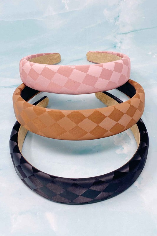 Checked In Mute Headband - 1985 the VAULT Boutique