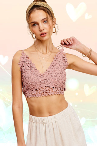 Crochet Lace Bralette Top - 1985 the VAULT Boutique