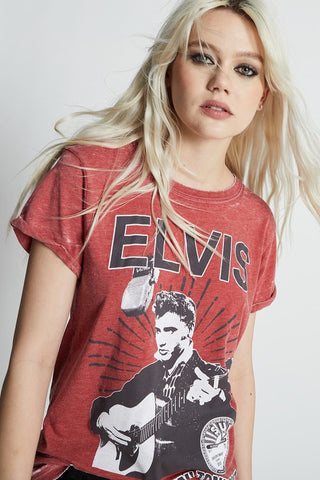 1030 Sun Records X Elvis Burnout Tee - 1985 the VAULT Boutique