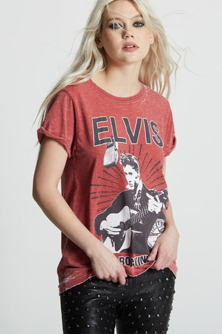 1030 Sun Records X Elvis Burnout Tee - 1985 the VAULT Boutique