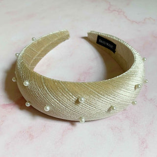 Silky Velvet Pearl Headband - 1985 the VAULT Boutique