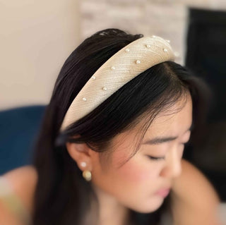 Silky Velvet Pearl Headband - 1985 the VAULT Boutique