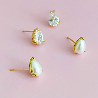 So Classy Teardrop Stud Earrings - 1985 the VAULT Boutique