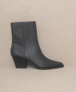 OASIS SOCIETY Miley - Alligator Print Booties - 1985 the VAULT Boutique