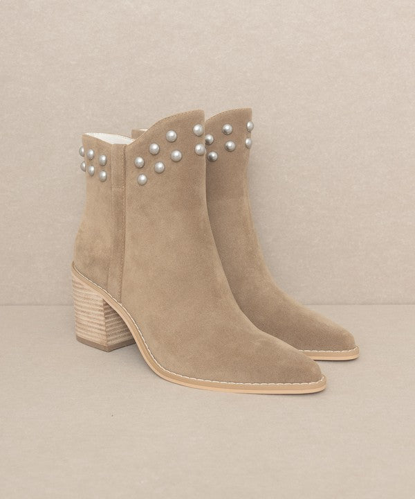 OASIS SOCIETY Alofi Studded Collar Booties - 1985 the VAULT Boutique