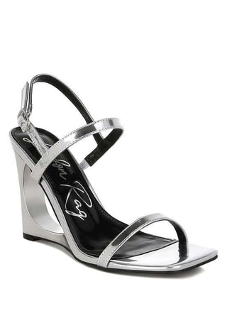 Ladra Metallic Fantasy Wedge Heel Sandals - 1985 the VAULT Boutique