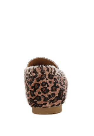 Paboa Leopard Print Flat Loafers - 1985 the VAULT Boutique