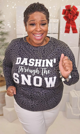 Soft Ideal Chenille Dashin Through the Snow LS Tee - 1985 the VAULT Boutique