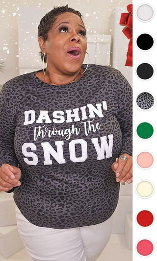 Soft Ideal Chenille Dashin Through the Snow LS Tee - 1985 the VAULT Boutique