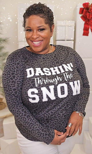 Soft Ideal Chenille Dashin Through the Snow LS Tee - 1985 the VAULT Boutique