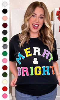 Soft Ideal Chenille Merry and Bright T-Shirt