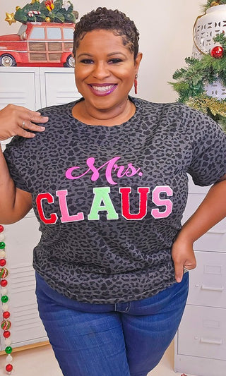 Soft Ideal Chenille Mrs. Claus Graphic T-Shirt - 1985 the VAULT Boutique