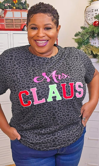 Soft Ideal Chenille Mrs. Claus Graphic T-Shirt - 1985 the VAULT Boutique