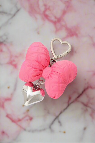 Pink Puffy Bow Purse Charm - 1985 the VAULT Boutique