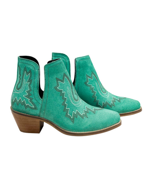 Kickin' Booties in Turquoise Suede - 1985 the VAULT Boutique