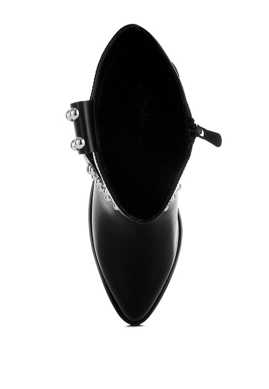 Altair Studded Harness Detail Boots - 1985 the VAULT Boutique