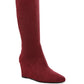 Tulsha Microfiber Wedge Heel Boots - 1985 the VAULT Boutique