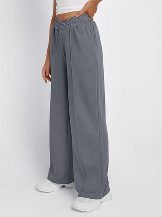 Elastic Waist Wide Leg Pants - 1985 the VAULT Boutique