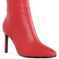 Tatria Textured Stiletto Heel Ankle Boots - 1985 the VAULT Boutique