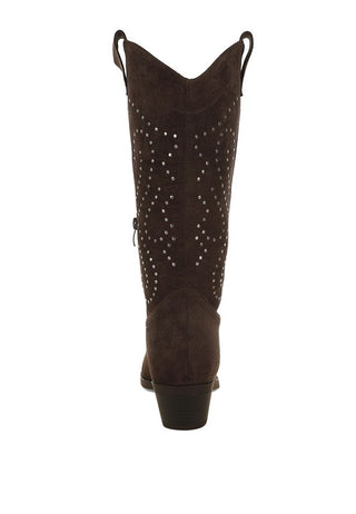 Lariat Studs Embellished Cowboy Boots - 1985 the VAULT Boutique