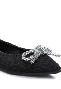 Ellerby Embellished Bow Detail Ballet Flats - 1985 the VAULT Boutique