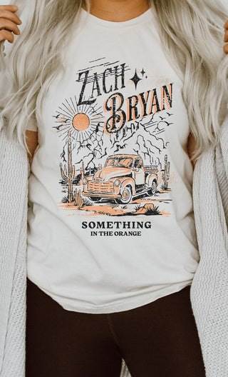 Zach Bryan Something Orange Western Graphic Tee - 1985 the VAULT Boutique